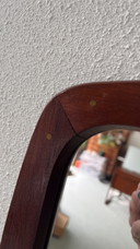 Specchio vintage in teak danese 