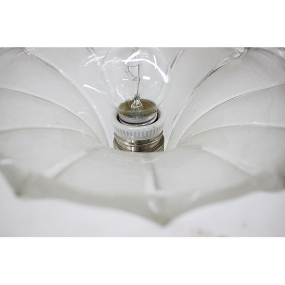 Image 1 of Pair of vintage glass chandeliers, 1920