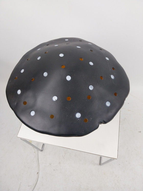 Image 1 of 1 x Heico Germany. 1980s black mushroom lamp