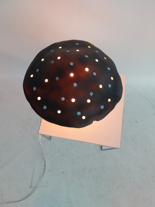 1 x Heico Germany. 1980s black mushroom lamp