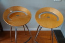 2x Magis Lyra bar stools