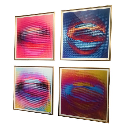 Lazer Lips - Quadriptych - Numericeric - Photography - Pop Art - 2020