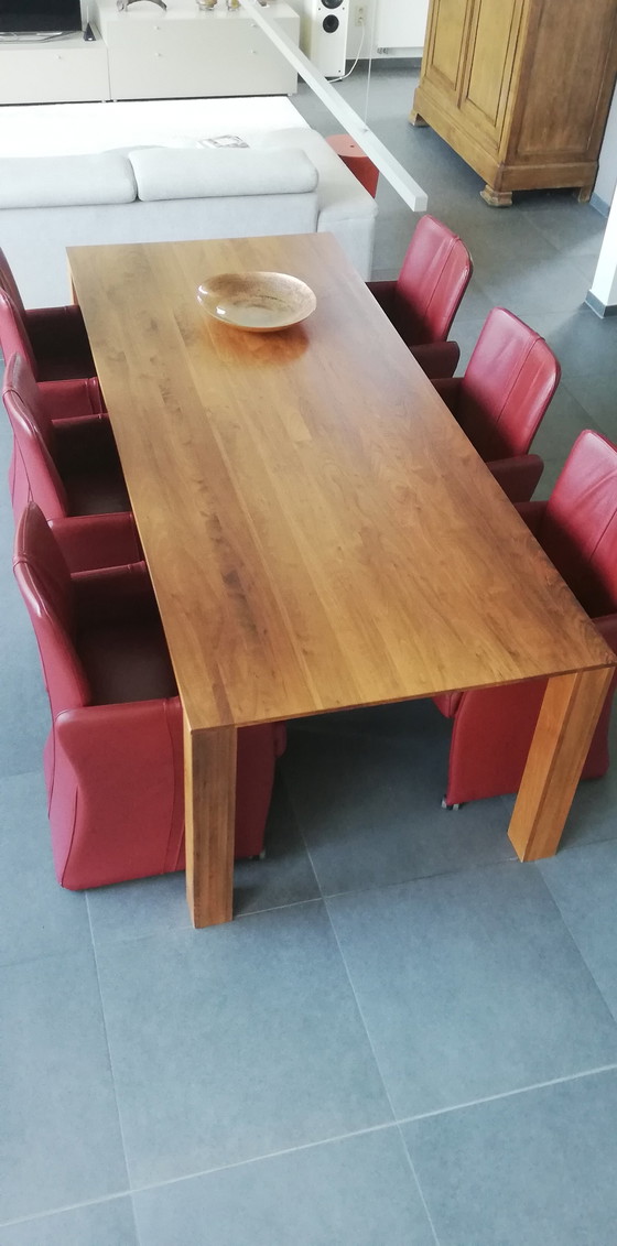 Image 1 of Joop van Arnhem stretcher table walnut