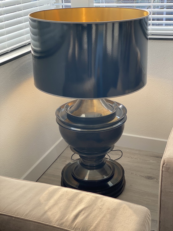 Image 1 of Eichholtz Table Lamp Silom nickel shade height 1170 mm