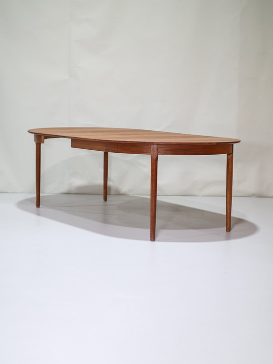 Image 1 of Tavolo da pranzo allungabile vintage in legno di teak danese