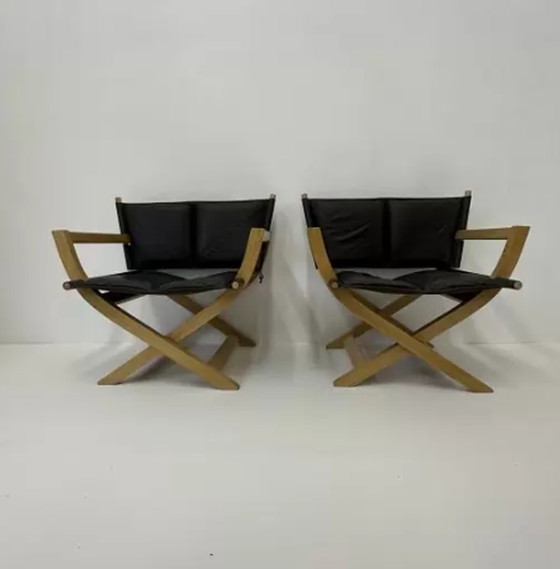 Image 1 of Set of 2 Danish folding chairs by Westnofa , 1970’s