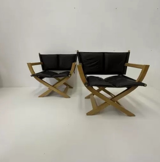 Image 1 of Set of 2 Danish folding chairs by Westnofa , 1970’s