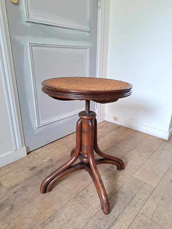 Image 1 of Cannage Piano Stool