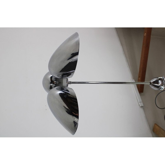 Image 1 of Lampadario vintage Bauhaus in acciaio cromato per Zukov, Cecoslovacchia 1930