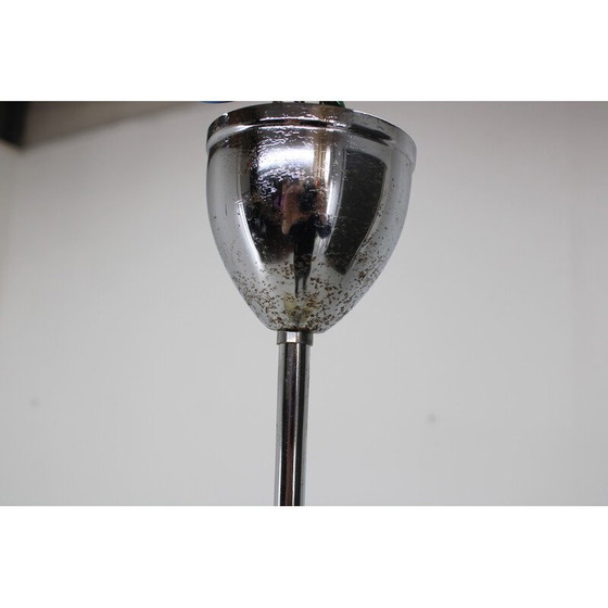 Image 1 of Lampadario vintage Bauhaus in acciaio cromato per Zukov, Cecoslovacchia 1930