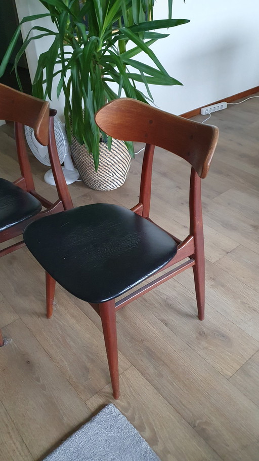 4X Danish Design Dining Table Chairs