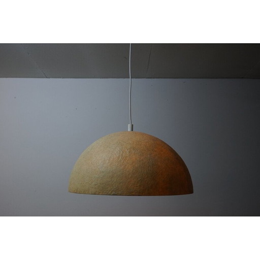 Vintage "Moon" pendant lamp in organic fiberglass, 1970