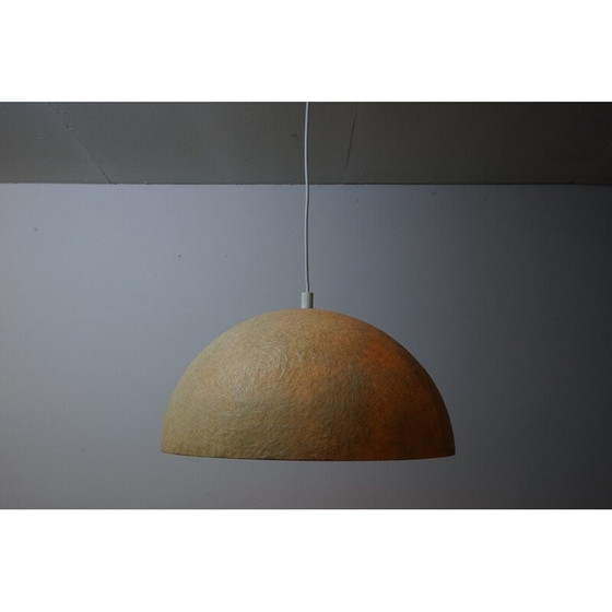 Image 1 of Lampada a sospensione vintage "Moon" in fibra di vetro organica, 1970