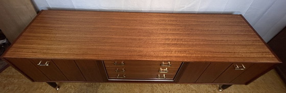 Image 1 of Mid-Century Retro Vintage Tola Wood Sideboard By G Plan E. Gomme 1950-1960 – Italian-Inspired Design 