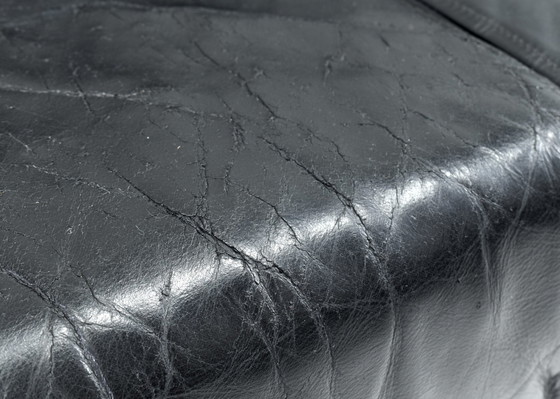 Image 1 of BASTIANO Sofa in black leather by Afra and Tobia Scarpa for KNOLL – Italy, 1962