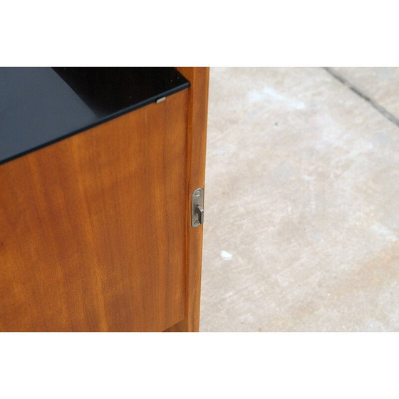 Image 1 of Vintage mahogany and beech bedside table by Mojmír Požár, Czechoslovakia 1960