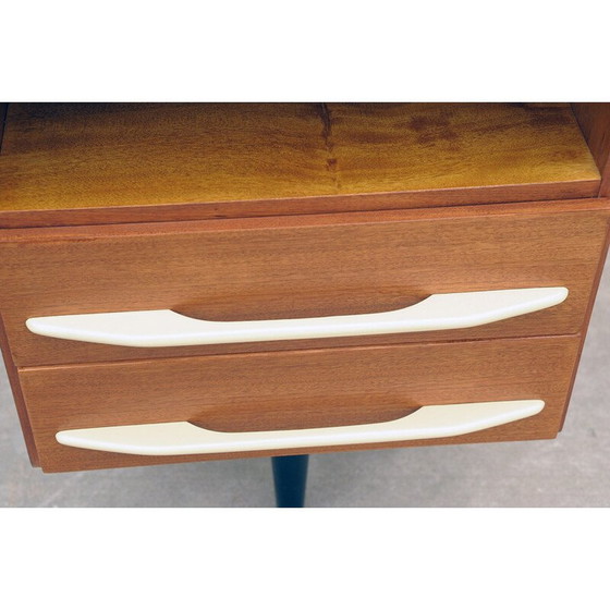 Image 1 of Vintage mahogany and beech bedside table by Mojmír Požár, Czechoslovakia 1960