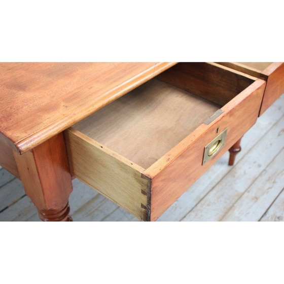 Image 1 of Vintage Artist Planners Desk with 2 Hinged Drawers