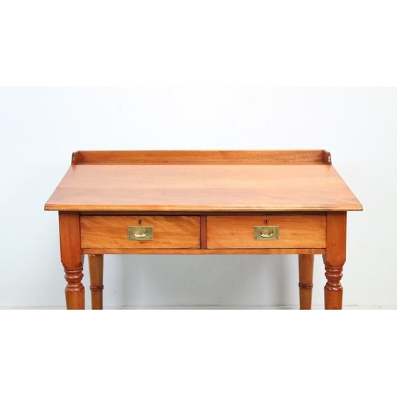 Image 1 of Vintage Artist Planners Desk with 2 Hinged Drawers