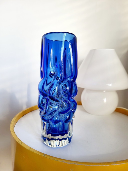 Vintage Vase, Novy Bor Glasswork, Designer Pavel Hlava, 1960s, Czech Republic