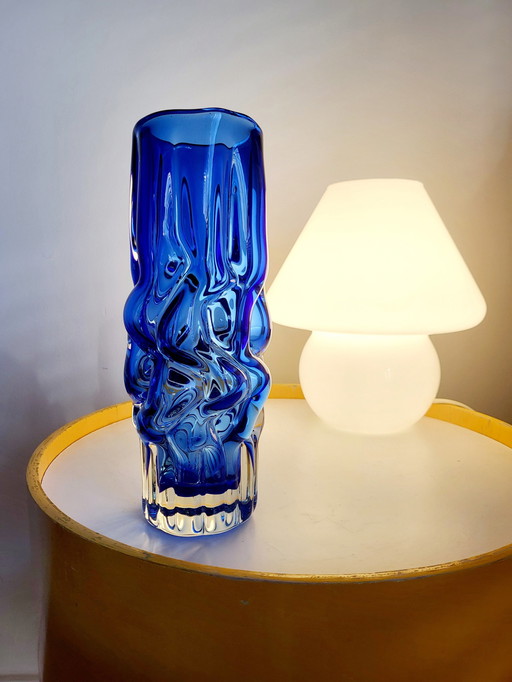 Vintage Vase, Novy Bor Glasswork, Designer Pavel Hlava, 1960s, Czech Republic