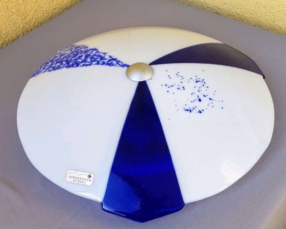 Image 1 of Glass ceiling light, unique handmade