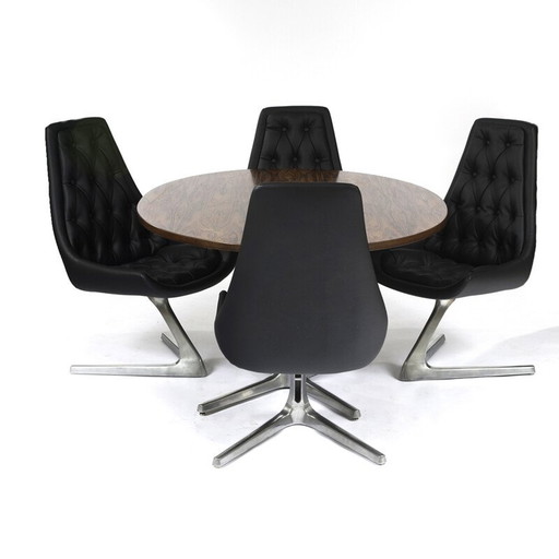 Juego de comedor vintage de Chromcraft Sculpta, EE. UU., 1960