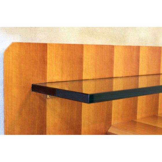 Image 1 of Vintage suspended console in wood by La Permanente Mobili Cantù, 1950s
