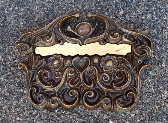 Image 1 of Buzón biobarroco Colani de latón Toccata para Brabantia Art Line