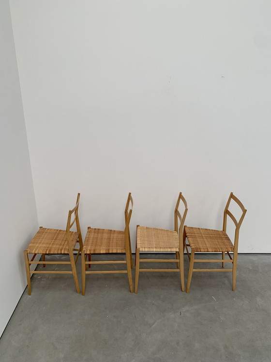 Image 1 of 4 X Gio Ponti Super Leggera Chairs Cassina