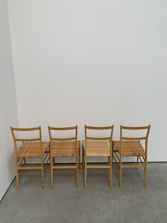 Image 1 of 4 X Gio Ponti Super Leggera Chairs Cassina