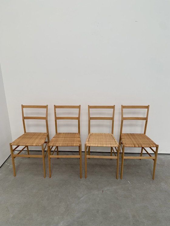 Image 1 of 4 X Gio Ponti Super Leggera Chairs Cassina