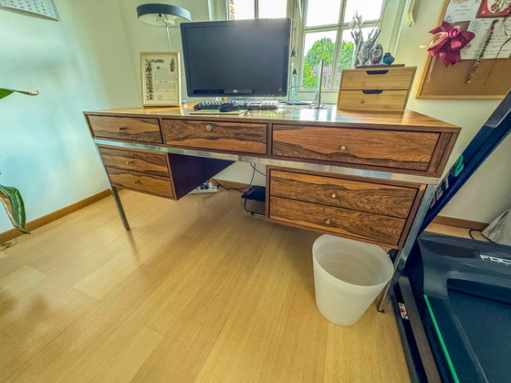 Image 1 of Vintage desk in rosewood 1970's