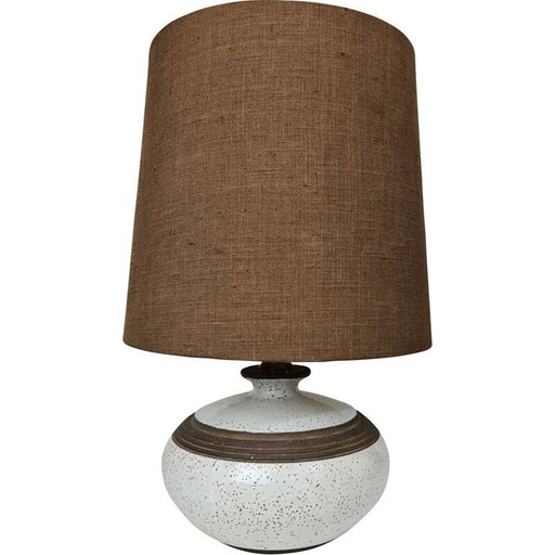 Vintage glazed ceramic lamp, 1970