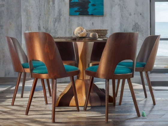 Image 1 of Set 4 Chaises Oswald Haerdtl Par Ton, Vintage Czech 1950S