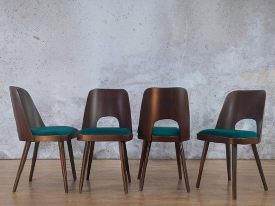 Image 1 of Set 4 Chaises Oswald Haerdtl Par Ton, Vintage Czech 1950S