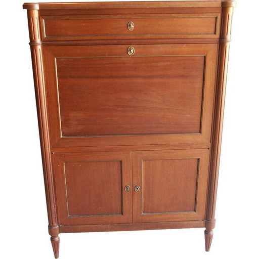 Vintage solid wood writing desk, England