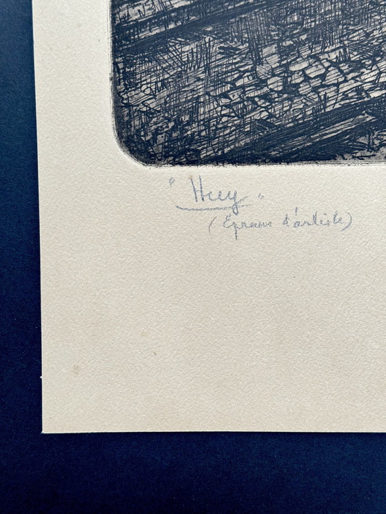 Image 1 of Jules Van De Leene (1887-1962) - “Huy” Épreuve D’Artiste