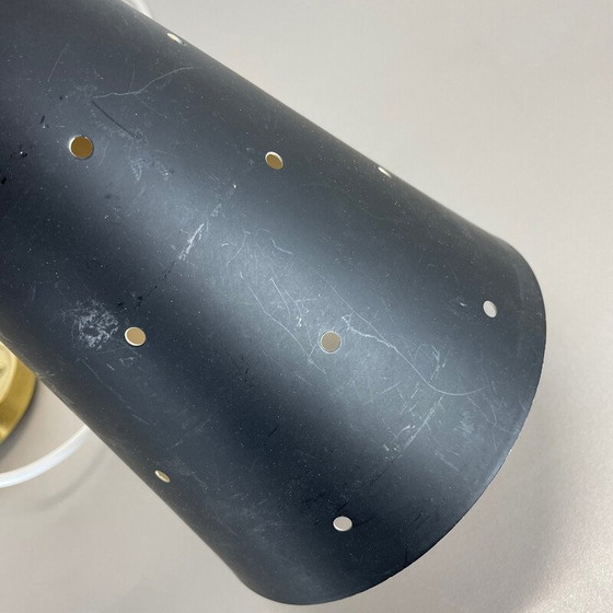 Image 1 of Vintage minimalist adjustable brass wall lamp, Italy 1960s