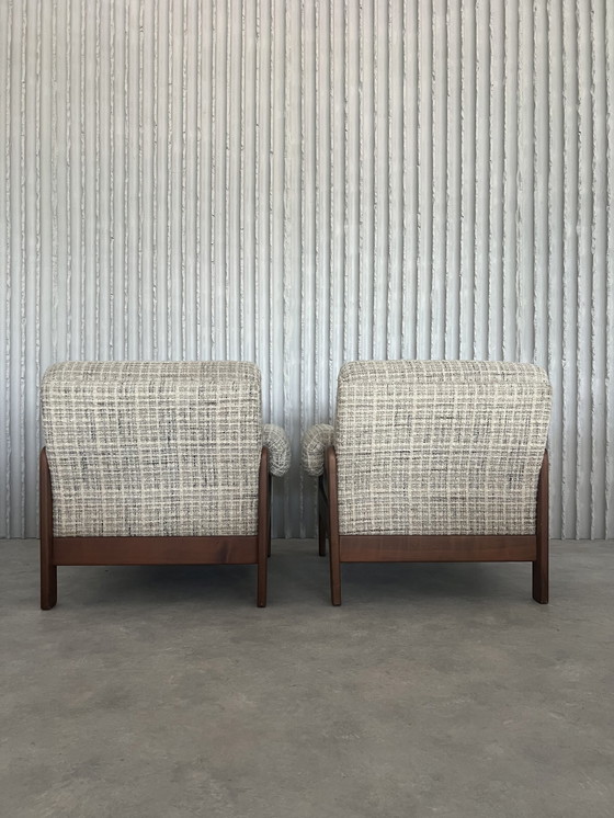 Image 1 of Scandinavian Lounge Chairs With Original Upholstery, 1960S