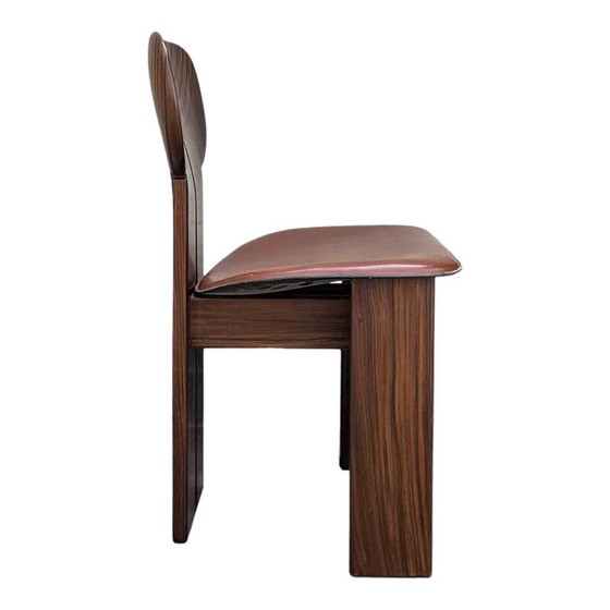 Image 1 of Dining set vintage 4 "Africa" chairs and  "Artona" table by Afra and Tobia Scarpa for Maxalto, 1975s