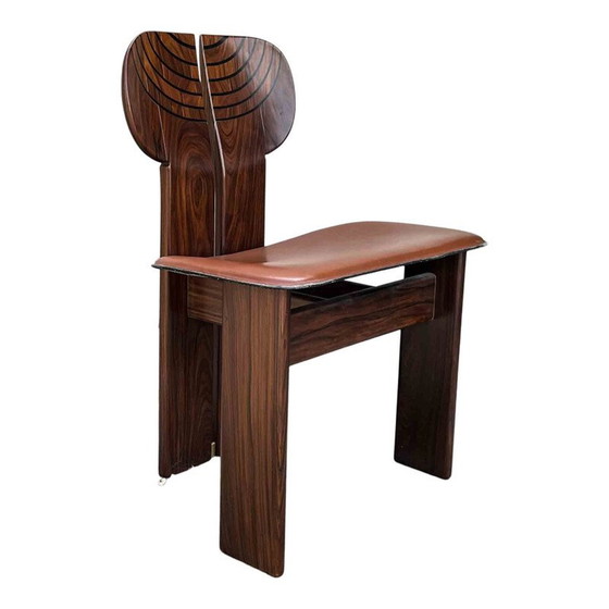Image 1 of Dining set vintage 4 "Africa" chairs and  "Artona" table by Afra and Tobia Scarpa for Maxalto, 1975s