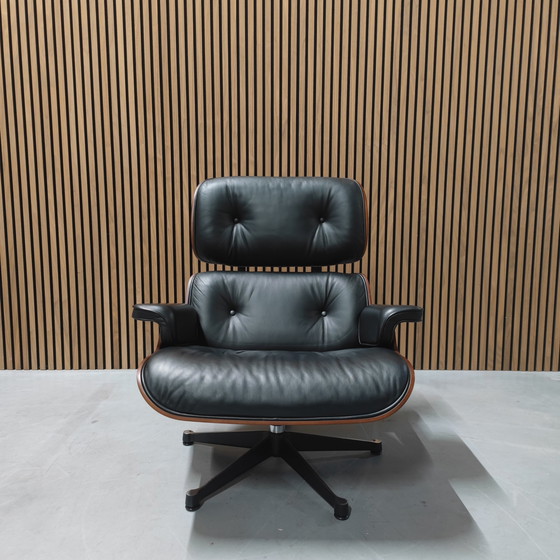 Image 1 of Vitra Eames Lounge Chair Xl + Ottoman - Leather Premium F - nero