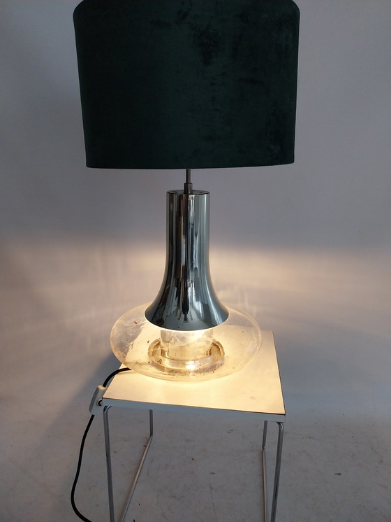 Image 1 of 1x doria Table lamp in glass and chrome