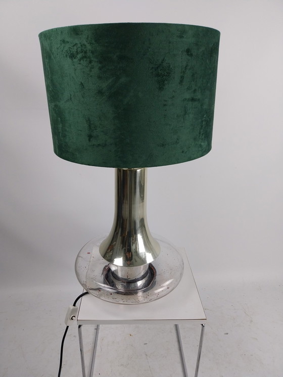 Image 1 of 1x doria Table lamp in glass and chrome