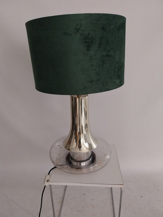 Image 1 of 1x doria Table lamp in glass and chrome