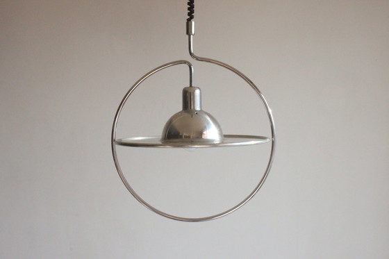 Image 1 of Space age saturn ring pendant lamp, 1970s