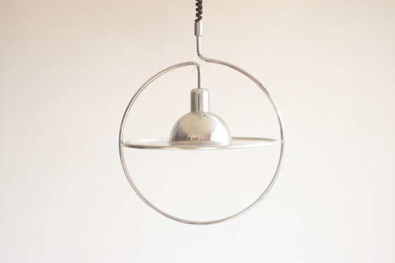 Image 1 of Space age saturn ring pendant lamp, 1970s