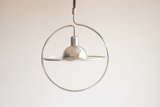 Image 1 of Space age saturn ring pendant lamp, 1970s