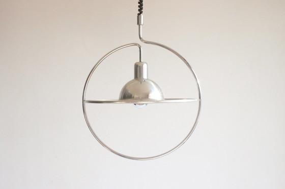 Image 1 of Space age saturn ring pendant lamp, 1970s